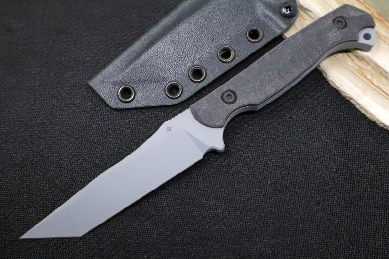 Toor Knives Krypteia T Phantom Grey - Phantom Grey KG Gunkote Finished Blade / CPM-M4 Steel / Black G-10 Handle / Kydex Sheath