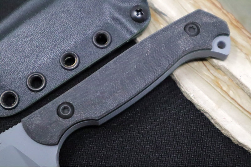 Toor Knives Krypteia T Phantom Grey - Phantom Grey KG Gunkote Finished Blade / CPM-M4 Steel / Black G-10 Handle / Kydex Sheath