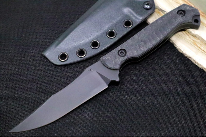 Toor Knives Krypteia S Socom Black - Socom Black KG Gunkote Finished Blade / CPM-M4 Steel / Black G-10 Handle / Kydex Sheath