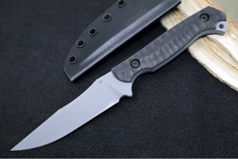 Toor Knives Krypteia S Phantom Grey - Phantom Grey KG Gunkote Finished Blade / CPM-M4 Steel / Black G-10 Handle / Kydex Sheath