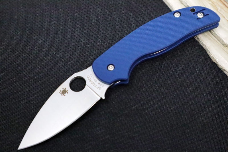 Spyderco Sage 5 - Cobalt Blue G-10 Handle / Satin Blade / CPM-SPY27 Steel - C123GPCBL