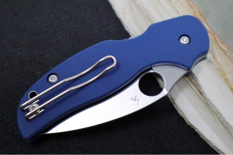 Spyderco Sage 5 - Cobalt Blue G-10 Handle / Satin Blade / CPM-SPY27 Steel - C123GPCBL