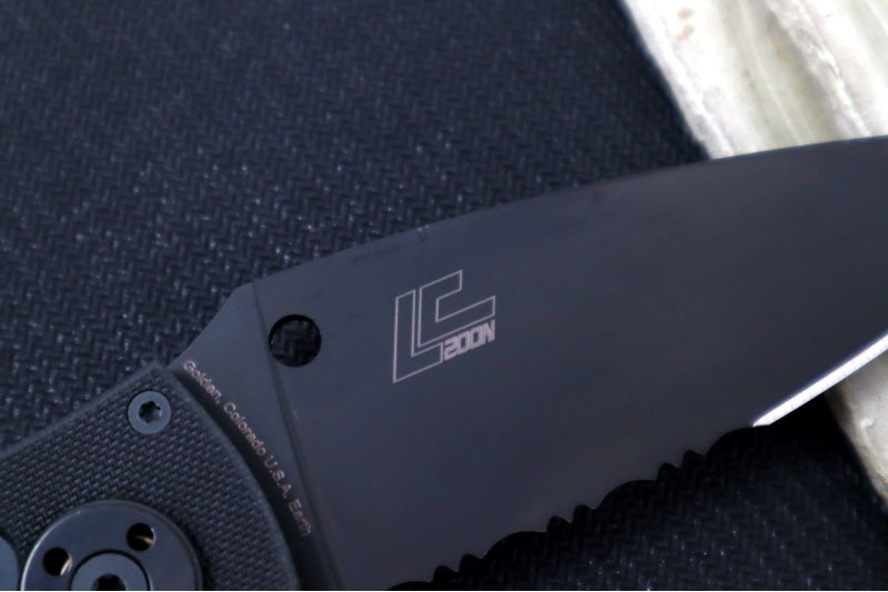Garage Sale Spyderco Autonomy 2 - Black G-10 Handle / Black LC200N Blade with Partial Serrated Blade - C165GPSBBK2