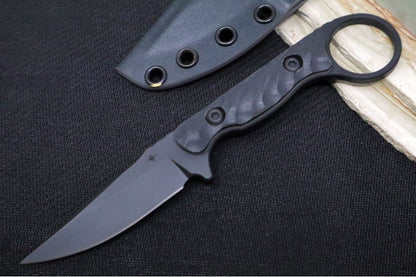 Toor Knives Jank Shank S Socom Black  - Socom Black KG Gunkote Finished Blade / CPM-M4 Steel / Black G10 Handle / Kydex Sheath