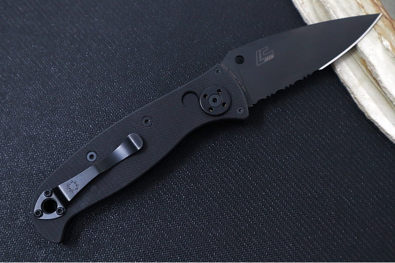 Garage Sale Spyderco Autonomy 2 - Black G-10 Handle / Black LC200N Blade with Partial Serrated Blade - C165GPSBBK2