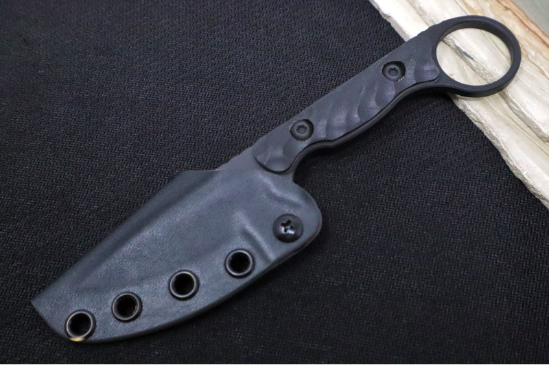 Toor Knives Jank Shank S Socom Black  - Socom Black KG Gunkote Finished Blade / CPM-M4 Steel / Black G10 Handle / Kydex Sheath