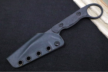 Toor Knives Jank Shank W Socom Black  - Socom Black KG Gunkote Finished Blade / CPM-M4 Steel / Black G10 Handle / Kydex Sheath