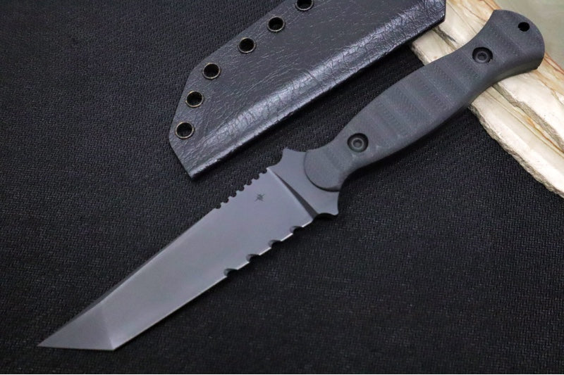 Toor Knives Overlord Shadow Black  - Shadow Black KG Gunkote Finished Blade / CPM-154 Steel / Black G10 Handle / Kydex Sheath