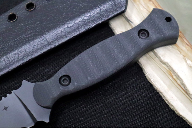 Toor Knives Overlord Shadow Black  - Shadow Black KG Gunkote Finished Blade / CPM-154 Steel / Black G10 Handle / Kydex Sheath