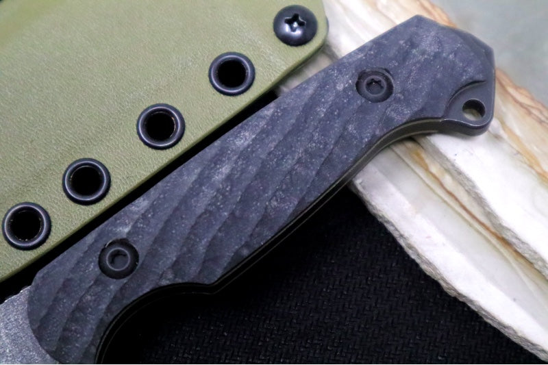 Toor Knives Crewman Bomber Black - Black Oxide Finished Blade / CPM-CruWear Steel / Bomber Black G10 Handle / Kydex Sheath