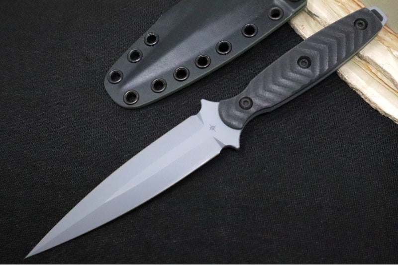 Toor Knives Specter - Phantom Grey KG Gunkote Finished Blade / CPM-M4 Steel / Black G10 Handle / Kydex Sheath