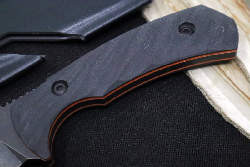 Toor Knives Egress 2.0 - Blackwashed Finished Blade / CPM-Cruwear Steel / Havoc Black G10 Handle / Kydex Sheath