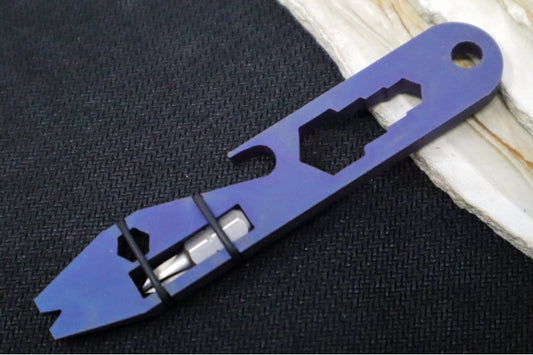 Toor Knives Multi-tool Keychain - Cobalt Anodized Finish / Titanium Steel