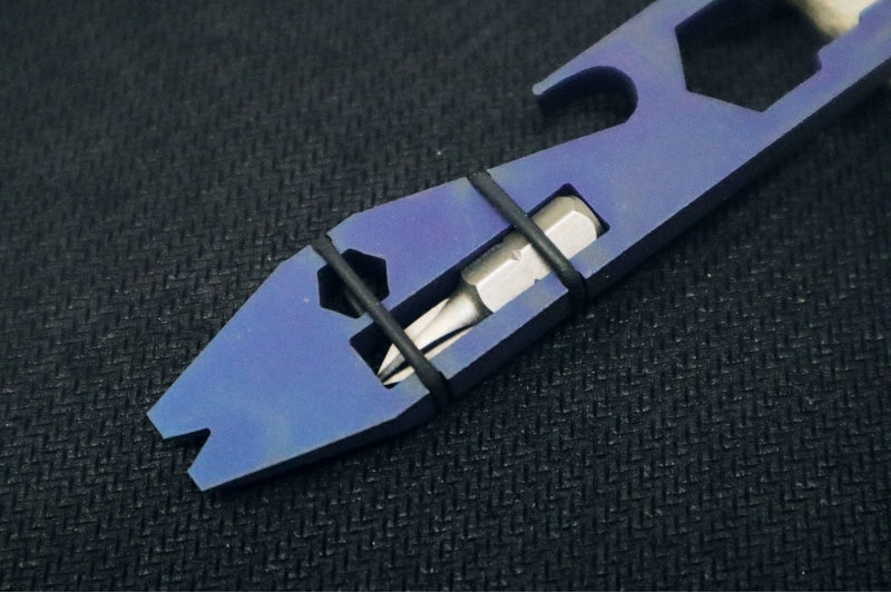 Toor Knives Multi-tool Keychain - Cobalt Anodized Finish / Titanium Steel