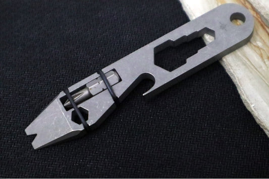 Toor Knives Multi-tool Keychain - Natural Anodized Finish / Titanium Steel