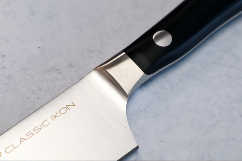 Wusthof Ikon - 4.5" Asian Utility Knife - Fully forged German stainless steel (X50 CrMoV 15) - Made in Solingen, Germany
