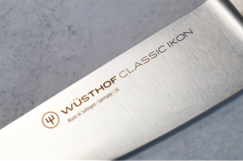 Wusthof Ikon - 4.5" Asian Utility Knife - Fully forged German stainless steel (X50 CrMoV 15) - Made in Solingen, Germany