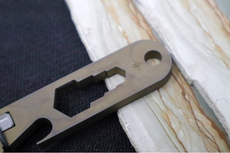 Toor Knives Multi-tool Keychain - Bronze Anodized Finish / Titanium Steel