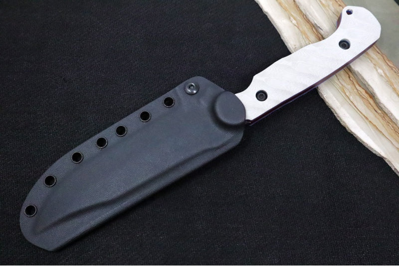 Toor Knives Valor Patriot - Smoke Black KG Gunkote Finished Blade / CPM-Cruwear Steel / Light Grey, Red & Blue G-10 Handle / Kydex Sheath