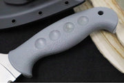 Spyderco Temperance Fixed Blade SPRINT RUN - CPM-CruWear Steel / Serrated Leaf Shaped Blade / Grey FRN Handle FB05SGY - Northwest Knives