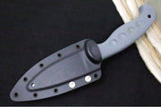 Spyderco Temperance Fixed Blade SPRINT RUN - CPM-CruWear Steel / Serrated Leaf Shaped Blade / Grey FRN Handle FB05SGY - Northwest Knives