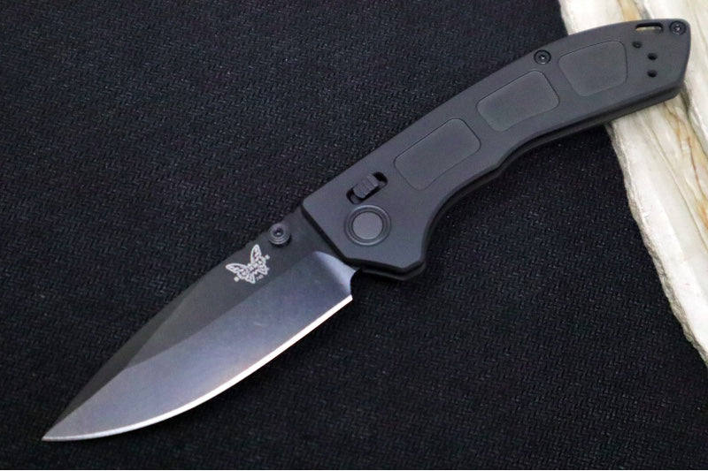 Benchmade 743BK-01 Mini Narrows Folder - Black DLC Titanium Handle / CPM-20CV Steel / Drop Point Blade / Black DLC Polished Blade Finish - Northwest Knives