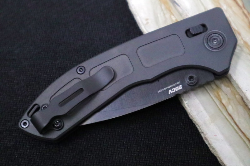 Benchmade 743BK-01 Mini Narrows Folder - Black DLC Titanium Handle / CPM-20CV Steel / Drop Point Blade / Black DLC Polished Blade Finish - Northwest Knives