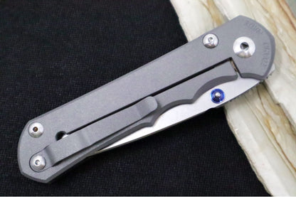 Preowned Chris Reeve Knives Large Sebenza 25 # 14 - Drop Point Blade / Black Carbon Fiber Front Handle Scale / CPM-S35VN