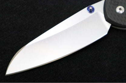 Preowned Chris Reeve Knives Large Sebenza 21  - Insingo Blade / Black Carbon Fiber Front Handle Scale / CPM-S35VN