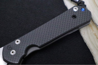 Preowned Chris Reeve Knives Large Sebenza 21  - Insingo Blade / Black Carbon Fiber Front Handle Scale / CPM-S35VN