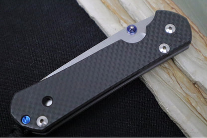 Preowned Chris Reeve Knives Large Sebenza 21  - Insingo Blade / Black Carbon Fiber Front Handle Scale / CPM-S35VN