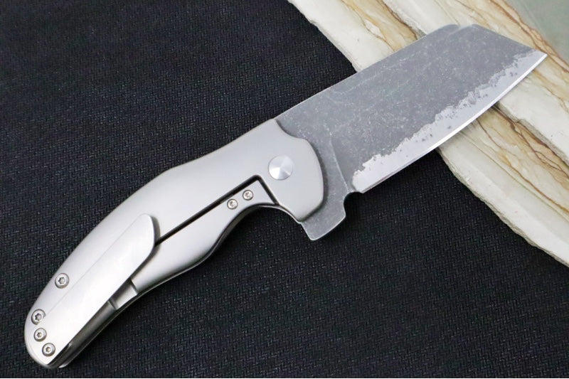 PreOwned Kaizer Knives C01C - Sheepsfoot Blade / CPM-S35VN / Titanium Handle