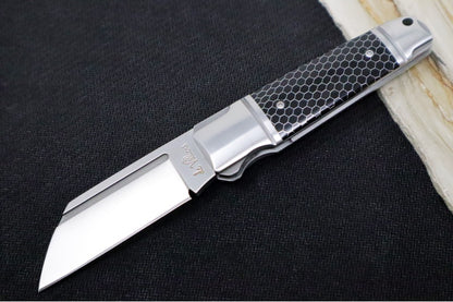 PreOwned Andre de Villiers Pocket Butcher - Wharncliffe Blade / D2 Steel / Stainless Steel Bolsters