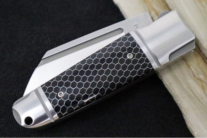 PreOwned Andre de Villiers Pocket Butcher - Wharncliffe Blade / D2 Steel / Stainless Steel Bolsters