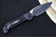 Microtech L.U.D.T Gen III - Black Finish / Drop Point Blade / Black Aluminum Handle & Black Traction Tape Inlay - 1135-1AP - Northwest Knives