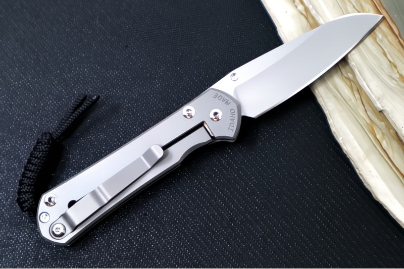 Chris Reeve Knives Small Sebenza 31 Forever Flag CGG - Full Titanium Handle with Forever Flag Graphic / Insingo Blade / CPM-Magnacut Blade S31-1508