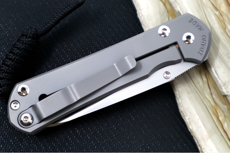 Chris Reeve Knives Small Sebenza 31 Forever Flag CGG - Full Titanium Handle with Forever Flag Graphic / Insingo Blade / CPM-Magnacut Blade S31-1508