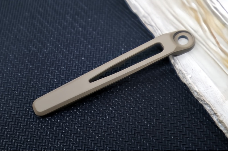 Chris Reeve Knives MIM Pocket Clip - Flat Dark Earth Cerakote Exculsive COM-5128