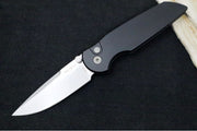 Pro Tech TR-3 Integrity - Drop Point / Stonewash Finish / CPM-S35VN Steel / Black Anodized Titanium Handle INT101 - Northwest Knives
