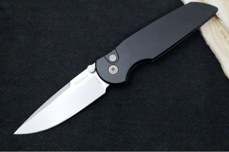 Pro Tech TR-3 Integrity - Drop Point / Stonewash Finish / CPM-S35VN Steel / Black Anodized Titanium Handle INT101 - Northwest Knives