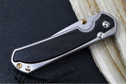 Chris Reeve Knives Small Sebenza 31 Polished - Drop Point Blade in CPM-Magnacut / Bog Oak Inlay (A3) S31-1620 - Northwest Knives