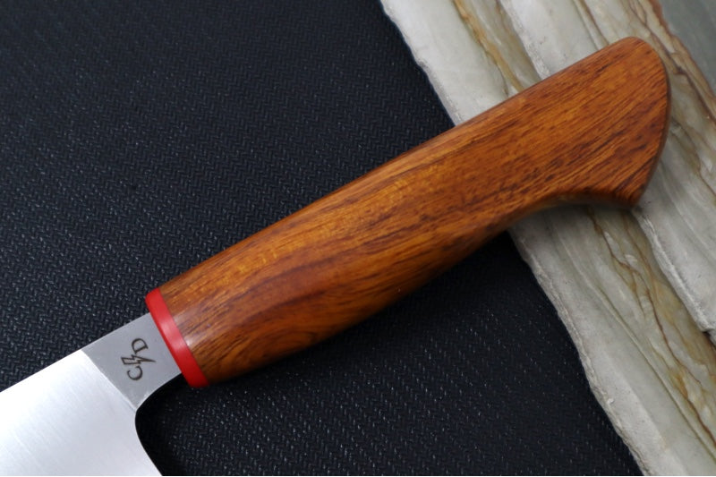 Corey Dunlap Custom Knives - Inazuma 6" Petty Knife - Western Styled Ironwood Handle ZC00062911