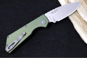 Pro Tech Strider PT+ Auto - OD Green Anodized Aluminum Handle / Stonewash Finish / CPM-Magnacut Steel PT201-GREEN - Northwest Knives