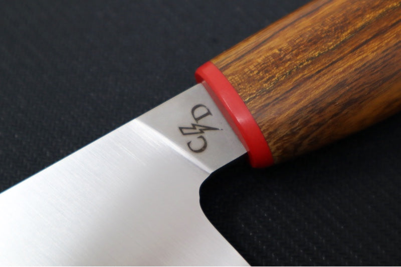 Corey Dunlap Custom Knives - Inazuma 7.25" Bunka Knife - Western Styled Ironwood Handle ZC00062914