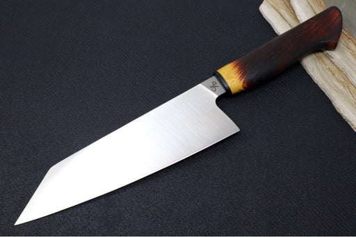Corey Dunlap Custom Knives - Inazuma 7.25" Bunka Knife - Western Styled Osage Handle ZC00062915 - Northwest Knives