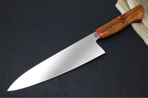 Corey Dunlap Custom Knives - 8.5" Chef's Knife - Western Chef Styled Ironwood Handle ZC00062918 - Northwest Knives