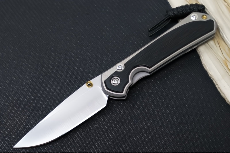 Chris Reeve Knives Small Sebenza 31 Polished - Drop Point Blade in CPM-Magnacut / Bog Oak Inlay (A8) S31-1620 - Northwest Knives