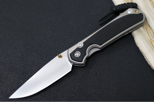 Chris Reeve Knives Small Sebenza 31 Polished - Drop Point Blade in CPM-Magnacut / Bog Oak Inlay (A8) S31-1620 - Northwest Knives
