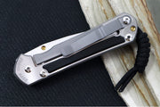 Chris Reeve Knives Small Sebenza 31 Polished - Drop Point Blade in CPM-Magnacut / Bog Oak Inlay (A8) S31-1620 - Northwest Knives