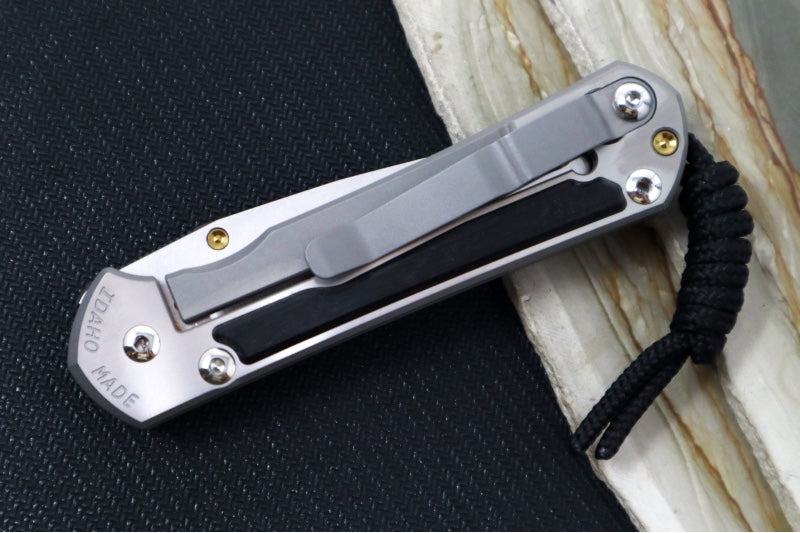 Chris Reeve Knives Small Sebenza 31 Polished - Drop Point Blade in CPM-Magnacut / Bog Oak Inlay (A8) S31-1620 - Northwest Knives